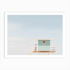 Lifeguard Tower Art Print