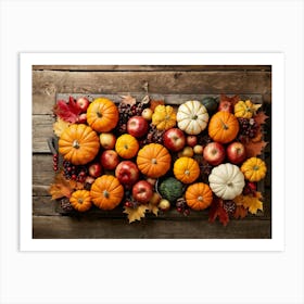 Thanksgiving Pumpkins 1 Art Print