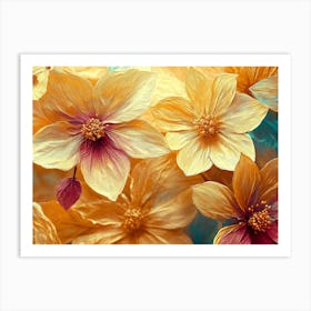 Yellow Flowers 1 Art Print