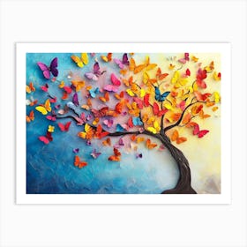 Butterfly Tree 19 Art Print