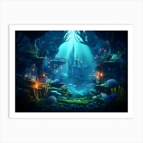 Underwater Castle Art Print