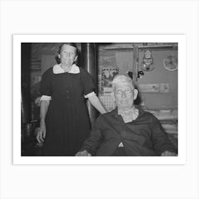 Blind Man And His Wife, Old Time Farmers Near Marshall, Texas By Russell Lee Art Print