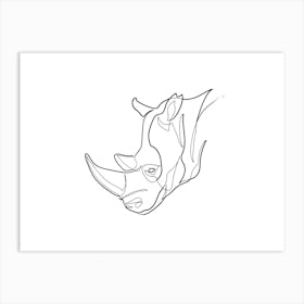 Rhino Art Print