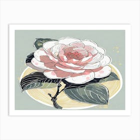 Pink Camellia Art Print