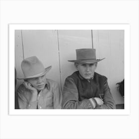 West Texas Boys At The San Angelo Fat Stock Show, San Angelo, Texas By Russell Lee Art Print