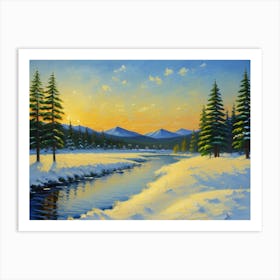 Winter Scenery Art Print