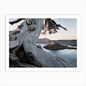 Crater Lake Scenery Art Print