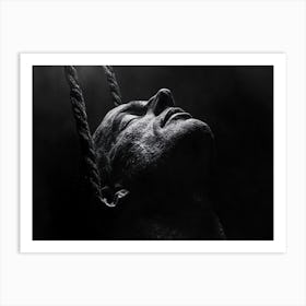 Man Hanging From A Rope 1 Art Print