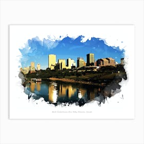 North Saskatchewan River Valley, Edmonton, Canada Art Print