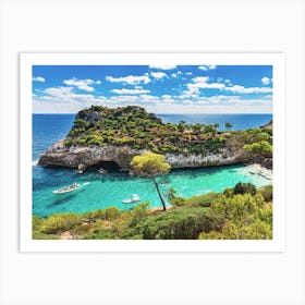 Calo des Moro Coast Of Mallorca Art Print