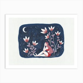 Night In The Garden Art Print