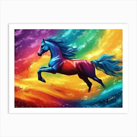 Fantasy Illustration Of A Wild Horse Art Print