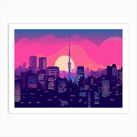 Tokyo Skyline 3 Art Print