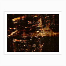 Abstract Painting night urban landscape Art Print