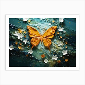 Abstract Of A Butterfly Art Print