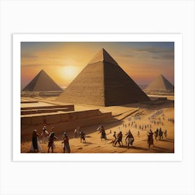 Pyramids Of Giza Art Print