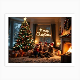 Merry Christmas 4 Art Print