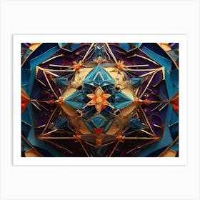 Crystal Mandala Art Print