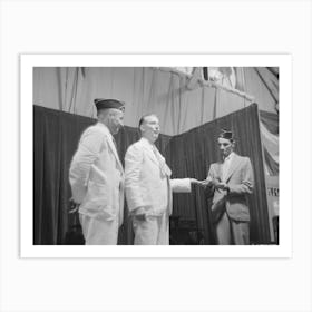 Magician Giving Performance, State Fair, Donaldsonville, Louisiana By Russell Lee Art Print