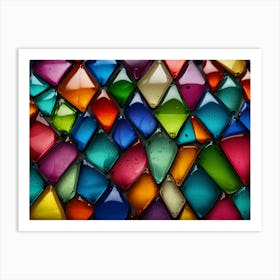 Colorful Glass Mosaic 3 Art Print