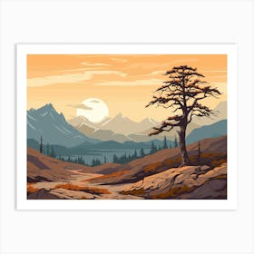 Landscape Painting 4 Art Print