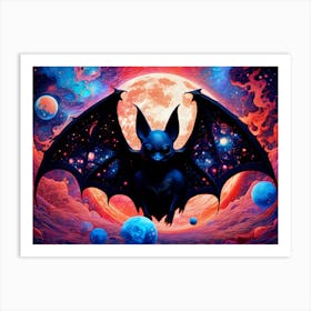 Midnight Full Moon Art Print