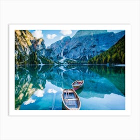 Dolomite Lake Art Print