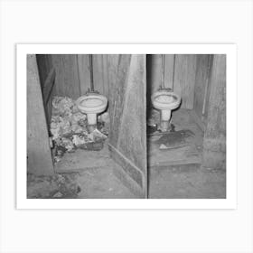 Privies, Mexican Corral, San Antonio, Texas By Russell Lee Art Print