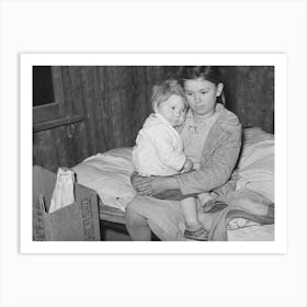 Children Of White Migratory Berry Pickers Near Ponchatoula, Louisiana By Russell Lee Art Print