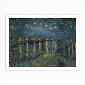 Starry Night Over The Rhône, Vincent Van Gogh 1 Art Print