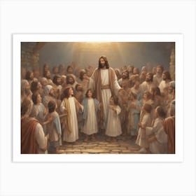 Jesus In The Temple Art Print