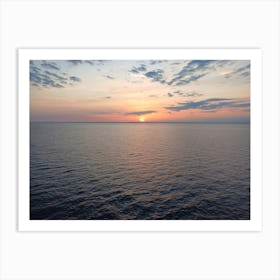 Sunset between Norway and Sweden Art Print