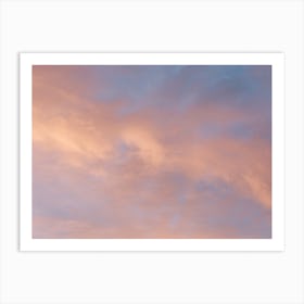 Colorful clouds | golden hour | Italy | Pink and blue Art Print