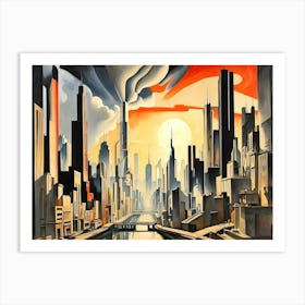 Cityscape 1 Art Print