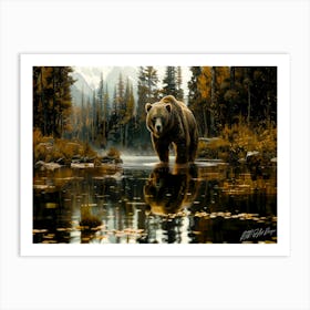 Grizzly Creek - Grizzly Habitat Art Print