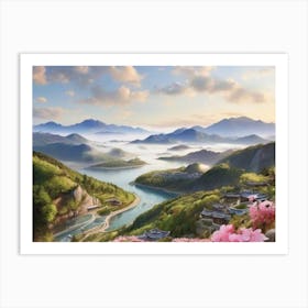 Chinese Landscape Painting 1 Art Print