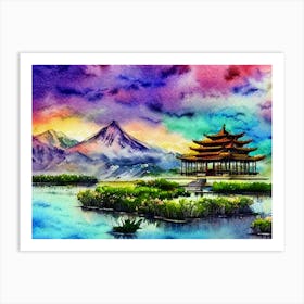 Pagoda Tranquility Art Print