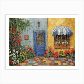 Rainy Day in a Tropical Garden # 3 Art Print