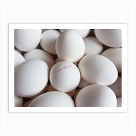 White Eggs 5 Art Print