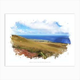 Maunga Terevaka, Rapa Nui (Easter Island), Chile Art Print