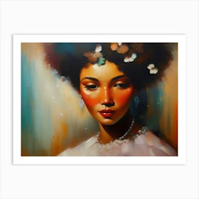 Boho Lady Picture(135) Art Print