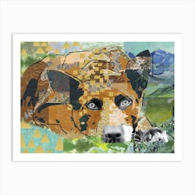 Dreamy dog Art Print