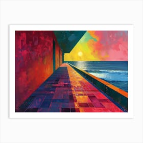 Sunset At The Beach 27 Art Print