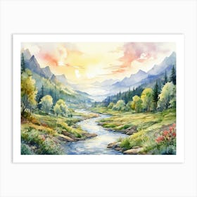 Serene Nature Scene Art Print