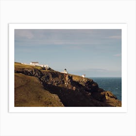 Lighthouse On The Cliff Art Print