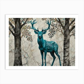 Deer In The Forest 7 Art Print