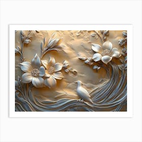 Beautiful 3d Relief 1 Art Print