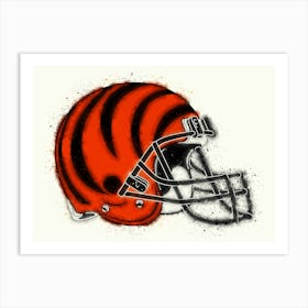 Cincinnati Bengals Helmet Art Print