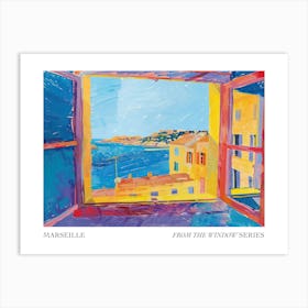 Marseille From The Window Series Poster Painting 4 Art Print