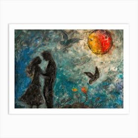Contemporary Artwork Inspired By Marc Chagall 3 Art Print